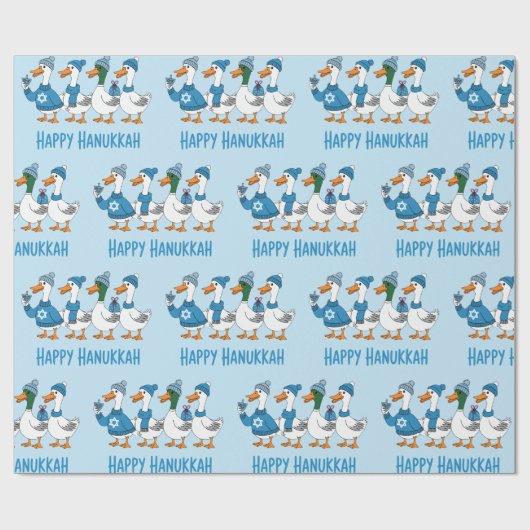 Hanukkah Ducks  Cadeaupapier (Vlak)