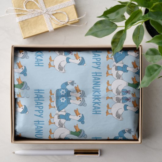 Hanukkah Ducks  Tissuepapier (Geschenk)