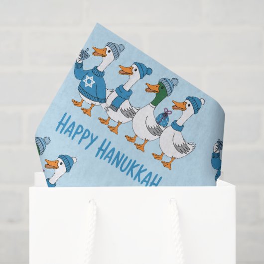 Hanukkah Eenden Tissuepapier (Cadeauzakje)