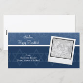 Hanukkah Elegance-fotokaarten Feestdagenkaart (Voorkant / Achterkant)