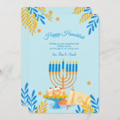 Hanukkah Elements Vakantie Groeten Kaart (Voorkant / Achterkant)