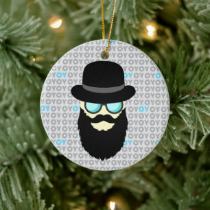 Hanukkah en Kerstmis Keramisch Ornament