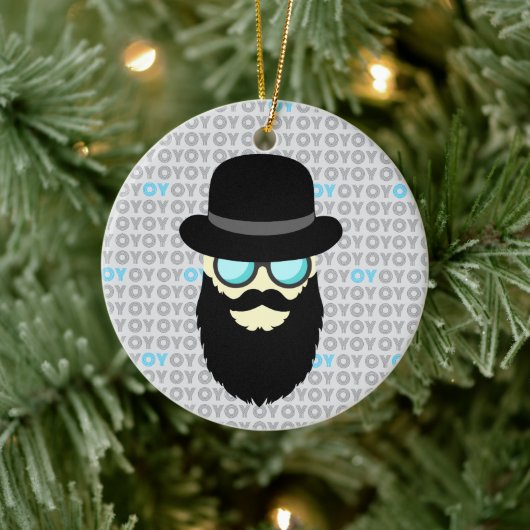Hanukkah en Kerstmis Keramisch Ornament (Boom)