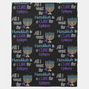Hanukkah...Epilepsy Fleece Deken