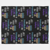 Hanukkah...Epilepsy Fleece Deken (Voorkant (Horizontaal))