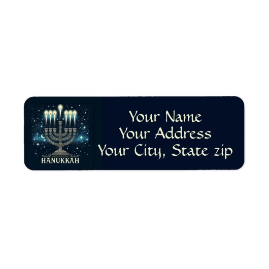 Hanukkah Etiket (Voorkant)