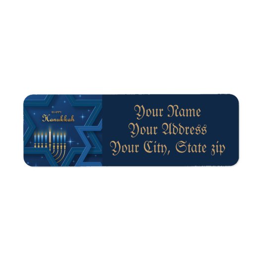 Hanukkah Etiket (Voorkant)