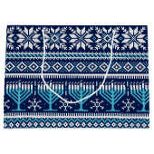 Hanukkah Fair Isle Faux Knit Sweater Groot Cadeauzakje (Voorkant)