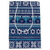 Hanukkah Fair Isle Faux Knit Sweater Medium Cadeauzakje (Voorkant)