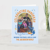 HANUKKAH FAMILIE  foto Bedankkaart (Voorkant)