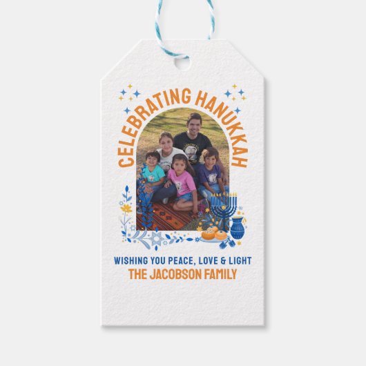 HANUKKAH FAMILIE  foto Cadeaulabel (Voorkant)