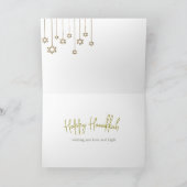 Hanukkah Familie Foto Liefde Licht Groet Kaart (Binnen)
