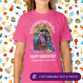 HANUKKAH FAMILIE REÜNIE  Kinder Foto T-shirt