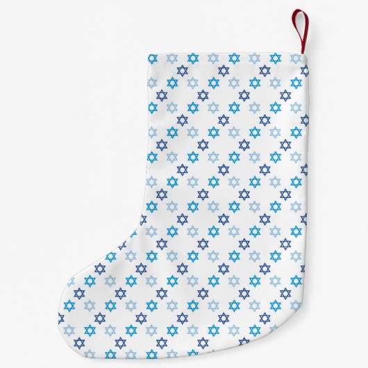 Hanukkah Family Foto Kleine Kerstsok (Achterkant)