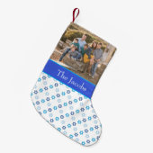 Hanukkah Family Foto Kleine Kerstsok (Voorkant (Hangend))