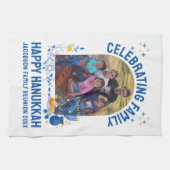 HANUKKAH FAMILY REUNION Aangepaste Fotonaam Chanoe Theedoek (Horizontaal)