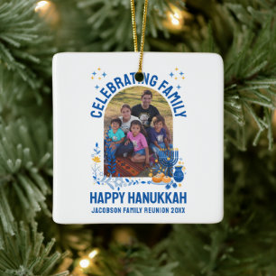 HANUKKAH FAMILY REUNION  foto Keramisch Ornament
