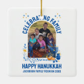 HANUKKAH FAMILY REUNION  foto Keramisch Ornament (Achterkant)