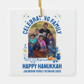 HANUKKAH FAMILY REUNION  foto Keramisch Ornament (Voorkant)