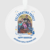 HANUKKAH FAMILY REUNION foto Ornament (achterkant)