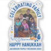 HANUKKAH FAMILY REUNION  foto Sticker (Voorkant)
