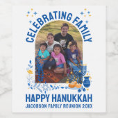 HANUKKAH FAMILY REUNION  foto Wijn Etiket (Enkel label)