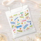 Hanukkah Favor Bag, "Chanukah Party" Bedankzakje (Geknipt)