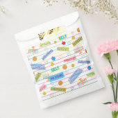 Hanukkah Favor Bag, "Chanukah Party" Bedankzakje (Gezegeld)