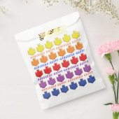 Hanukkah Favoriete Bag, "3D Dreidels" Bedankzakje (Gezegeld)