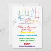 Hanukkah Feastable of Light White Kaart (Voorkant)