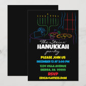 Hanukkah Feest van Licht Kaart (Voorkant / Achterkant)
