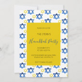 Hanukkah Feest Waterverf Ster Van David Kaart (Voorkant)
