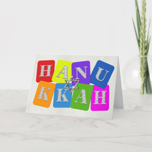 Hanukkah Feestdagen Kaart (Voorkant)