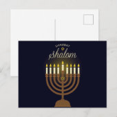 Hanukkah Feestdagenkaart (Voorkant / Achterkant)