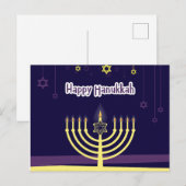 Hanukkah Feestdagenkaart (Voorkant / Achterkant)