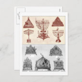 Hanukkah Feestdagenkaart (Voorkant / Achterkant)