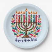 Hanukkah Festival Of Lights  Papieren Bordje (Voorkant)