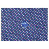 Hanukkah Festival Party dreidels blue pattern toys Tafelkleed (Voorkant (Horizontaal))