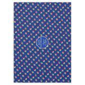 Hanukkah Festival Party dreidels blue pattern toys Tafelkleed (Voorkant)