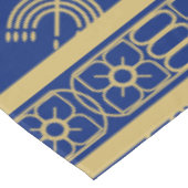 Hanukkah Festival Party Gold Menorah blue pattern Tafelkleed (Gekanteld)