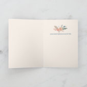 Hanukkah FLorals Hand-getrokken kunst CUSTOM Feestdagen Kaart (Binnen)