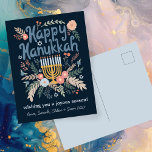 Hanukkah FLorals Hand-getrokken kunst CUSTOM Feestdagenkaart<br><div class="desc">Prettige feestdagen Zoete duif tekening om iemand te wensen! Voeg je eigen foto's en tekst toe! Klik op "personaliseren" om de tekst aan de voor- en achterkant te wijzigen. U kunt ook kleuren en lettertypen wijzigen, alles is aanpasbaar! Ook verkrijgbaar in mijn winkel in verschillende kleuren en stijl, zoals fotokaarten,...</div>