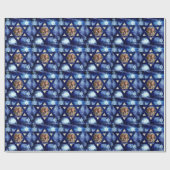 Hanukkah Foto Familie Kinder Roll Gift Cadeaupapier (Vlak)