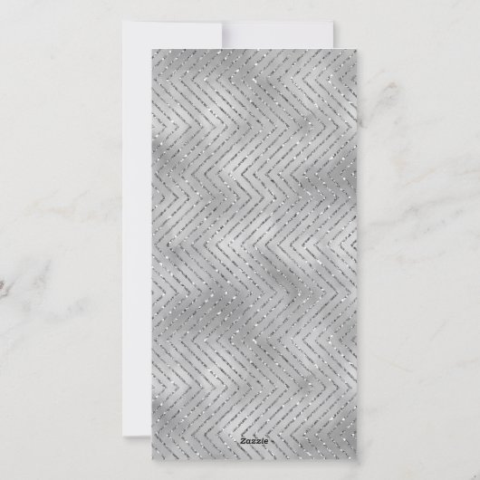 Hanukkah Fotokaart "Elegante Menorah" 2-zijdig Feestdagenkaart (Achterkant)