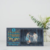 Hanukkah-fotokaart "O Dreidel Dreidel Dreidel.." Feestdagenkaart (Staand voorkant)