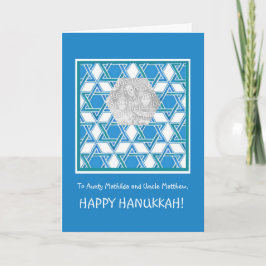  Hanukkah-fotokaart, ster van David Feestdagen Kaart