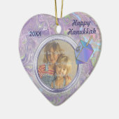 Hanukkah Foto's Groeten Keramisch Ornament (Links)