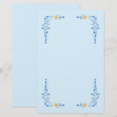 Hanukkah Framed Stationery Briefpapier (Voorkant / Achterkant)