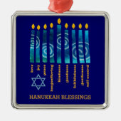 HANUKKAH Fruit van de Geest Metalen Ornament (Voorkant)