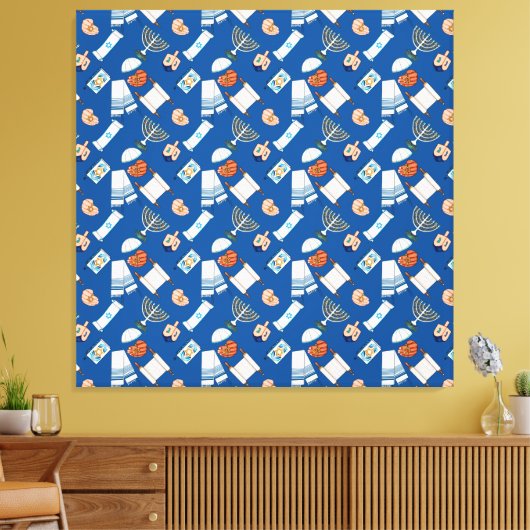 Hanukkah Fun Canvas Print (Insitu (Woonkamer))